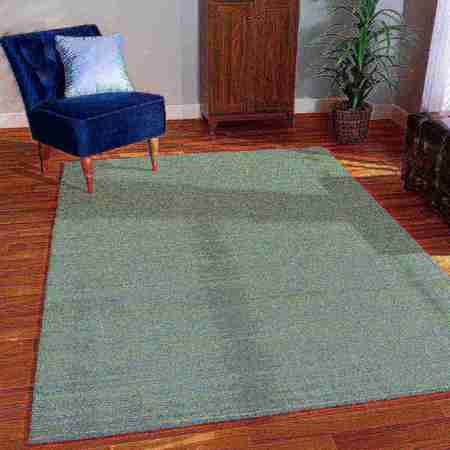 Baxton Studio Aral Modern and Contemporary Blue Handwoven Wool Area Rug 187-11807-Zoro